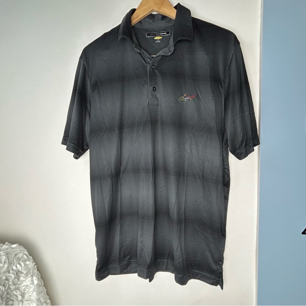 Greg Norman Black Polo Shirt Large